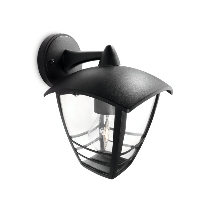Vägglampa Creek Svart Hängande Philips